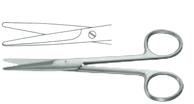 Ножиці операційні, тупокінцеві, прямі, звужені, Мейо, 170 мм Surgimax 04-230-17